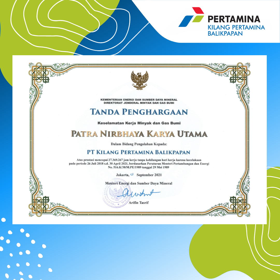 Patra Nirbhaya Karya Utama Recognition